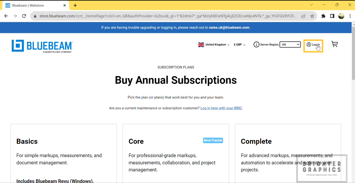 Bluebeam Subscription Upgrade Guide
