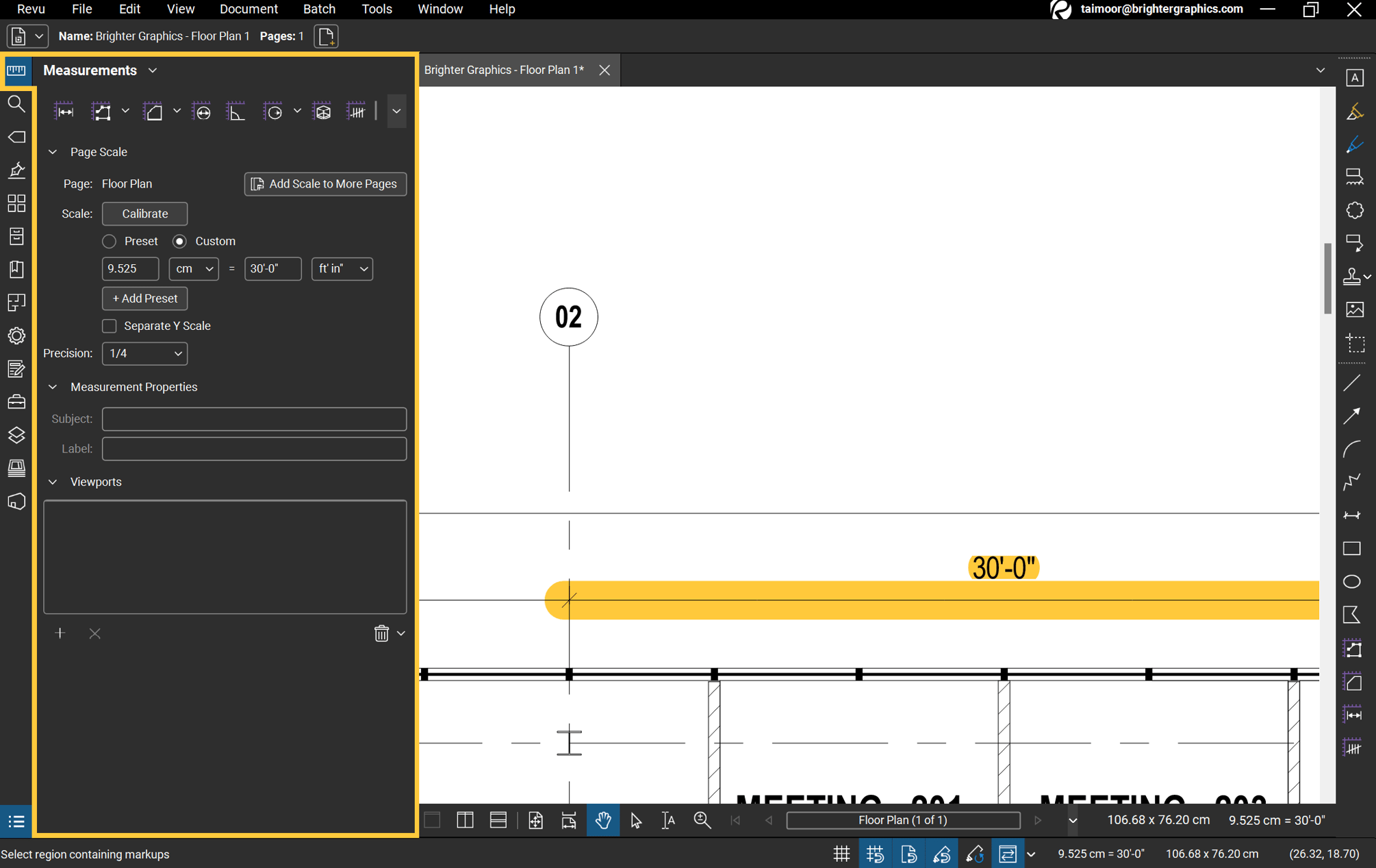 How to Calibrate the Scale of a Drawing in Bluebeam Revu