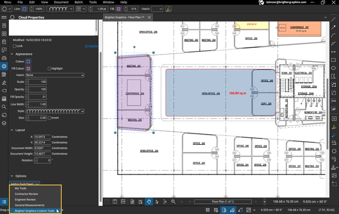 How-to-Create-a-Customised-Tool-Set-in-Revu-Step-10, Bluebeam Setup Guide, Brighter Graphics