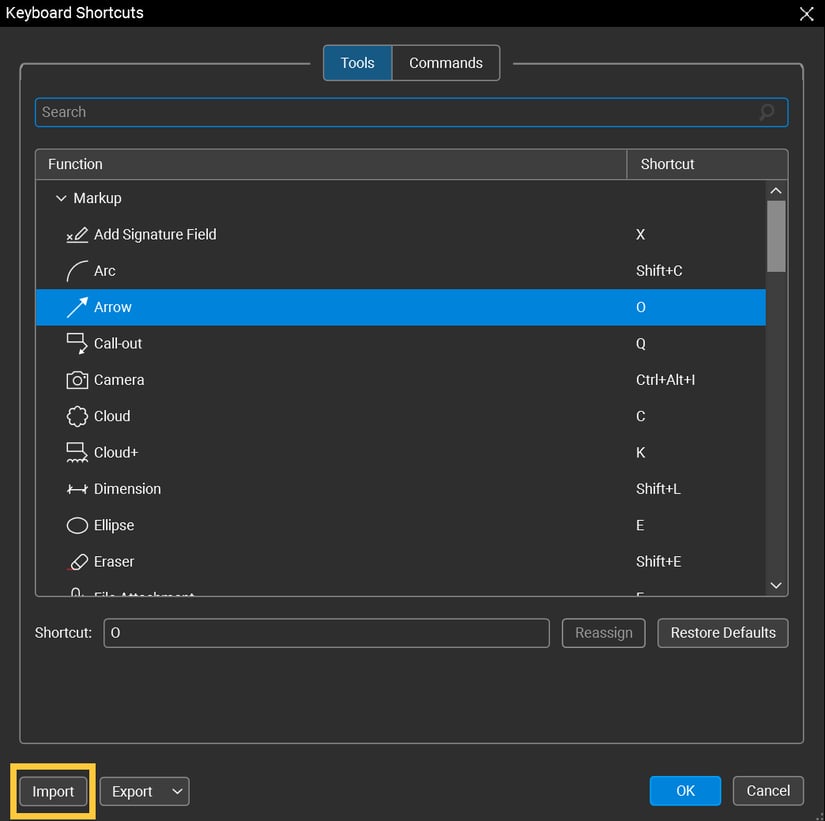 How to Customise Keyboard Shortcuts in Bluebeam Revu