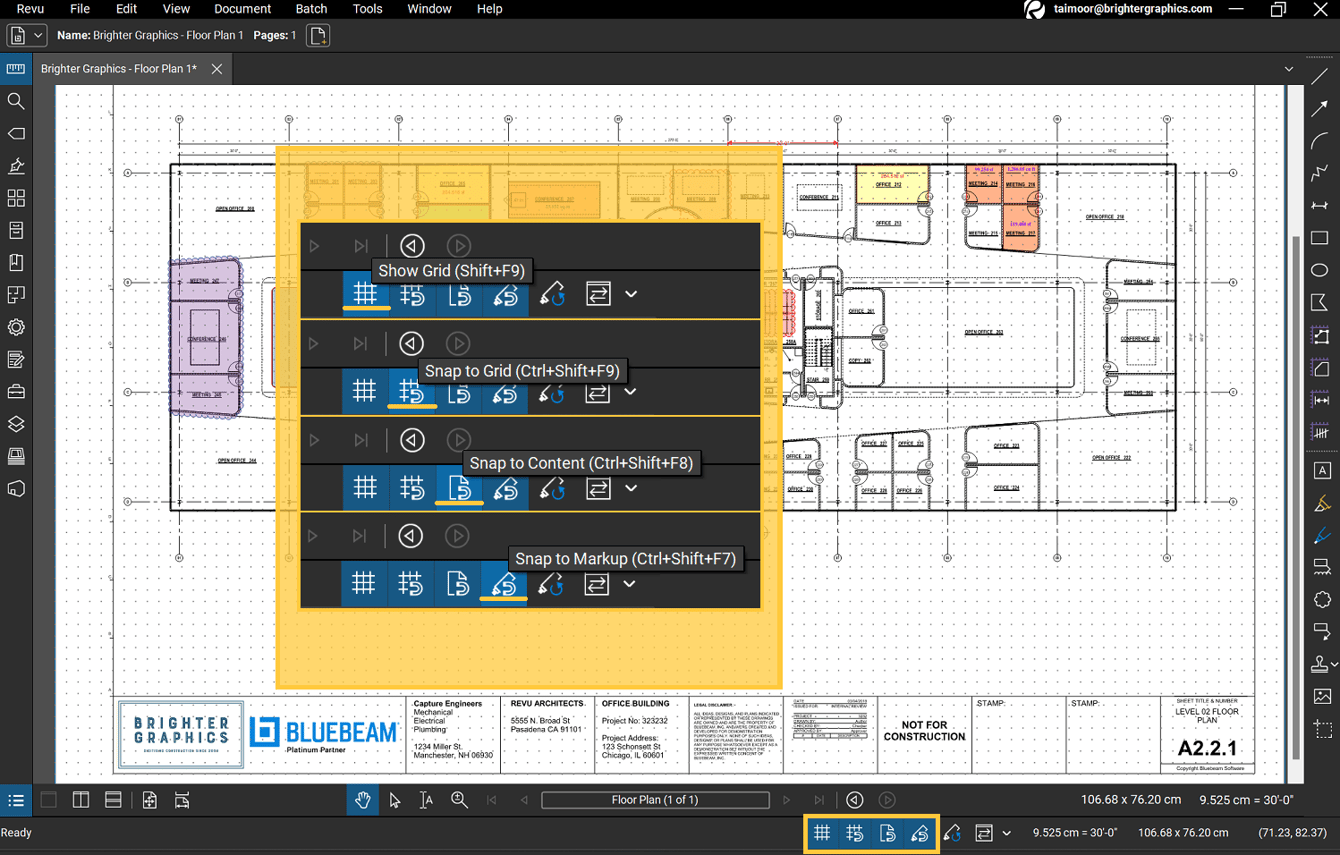 How to Use Snap Feature in Bluebeam Revu