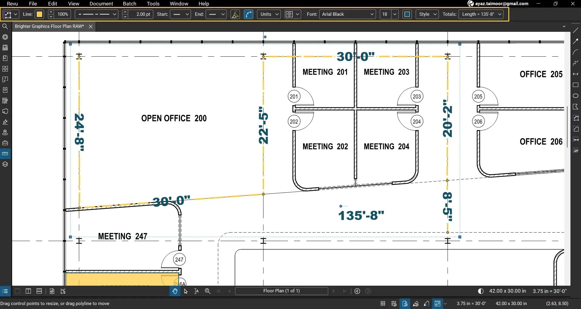 Polylength-Measurement-Tool-in-Bluebeam-Revu-06