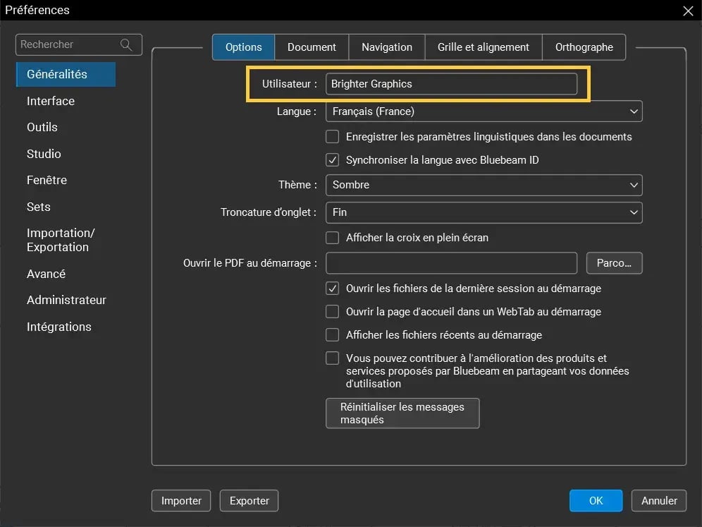 Preferences_Generalites_dans_Bluebeam_Revu_04