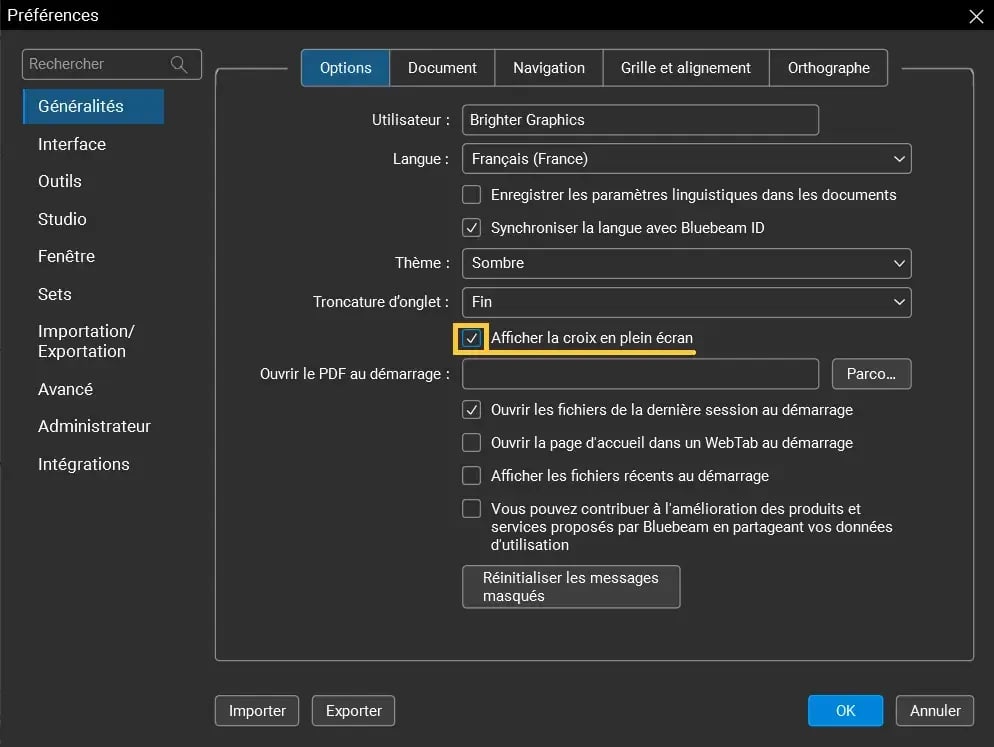 Preferences_Generalites_dans_Bluebeam_Revu_09