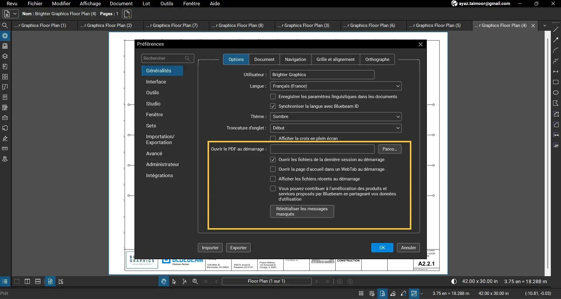 Preferences_Generalites_dans_Bluebeam_Revu_14