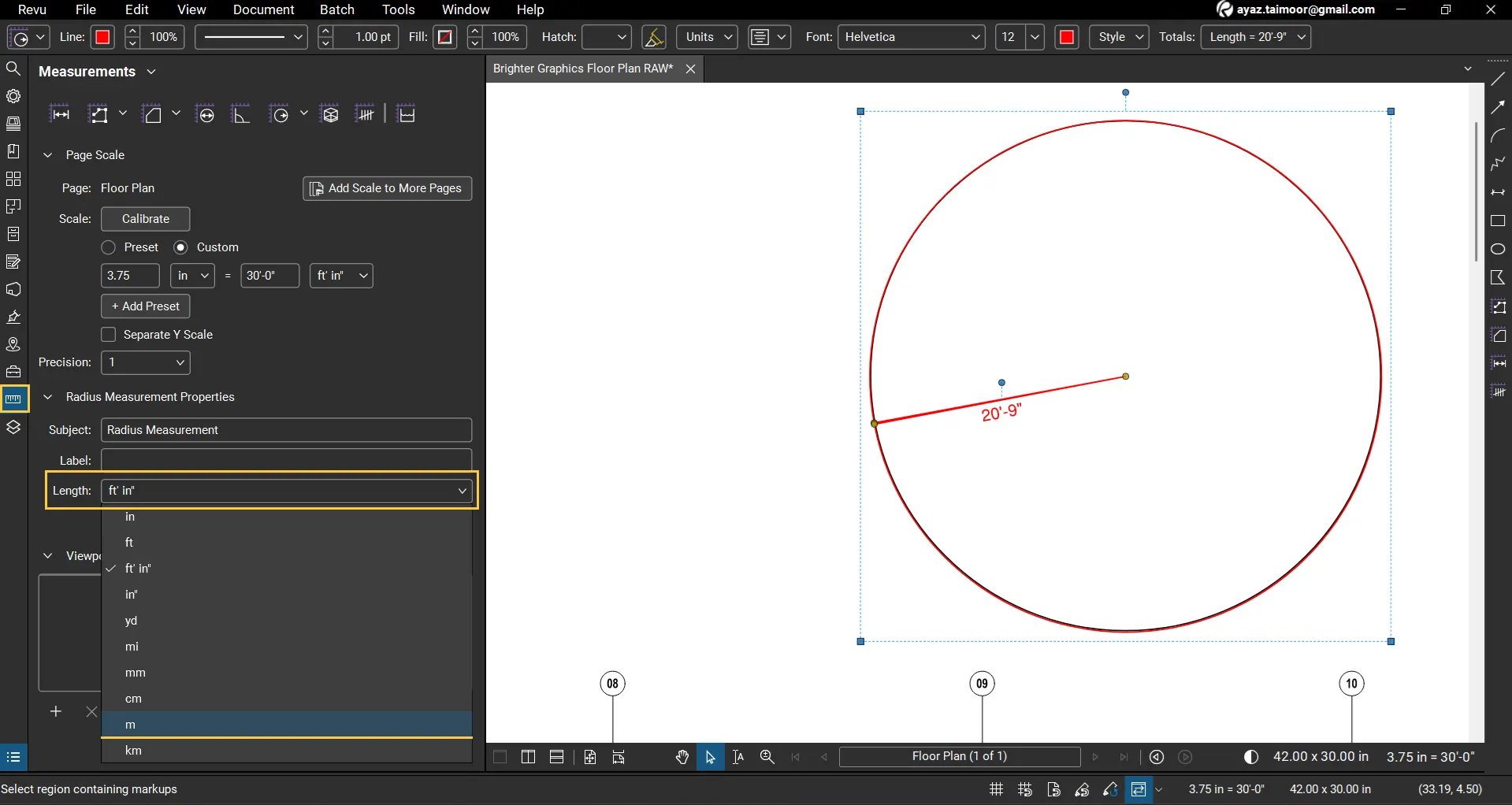 radius-measurement-in-bluebeam-revu-11